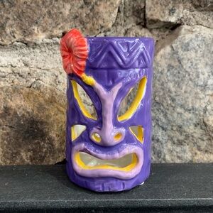 Yankee Candle Tiki Bar Tea Light Votive Candle Holder Purple Brand New